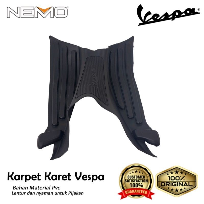 Floormat Floor Karpet Karet Vespa Sprint Primavera Hitam Nemo