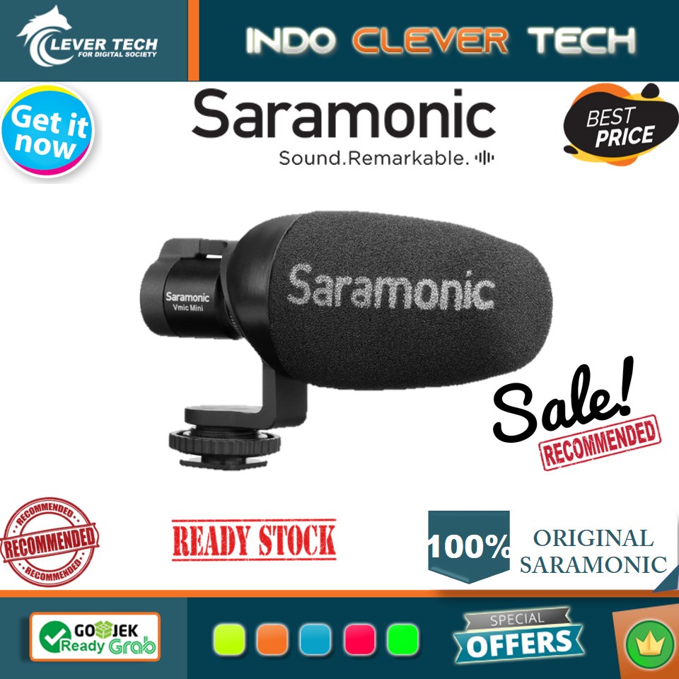 Saramonic Vmic Mini Ultracompact Camera-Mount Shotgun Microphone