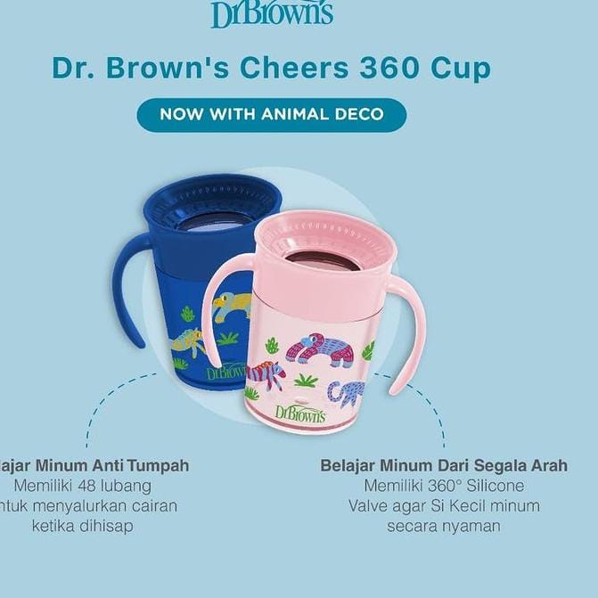 Dr. Brown's Smooth Wall Cheers 200ml - Botol Minum Anak