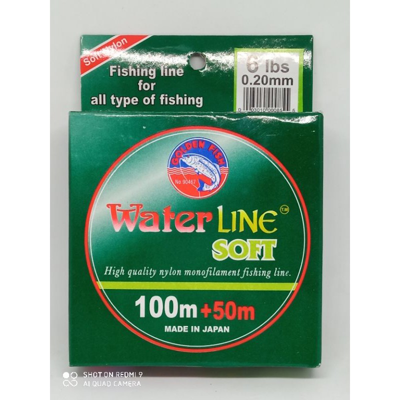 Tali Pancing Water Line SOFT No.0,20 mm ( Panjang 150 m )