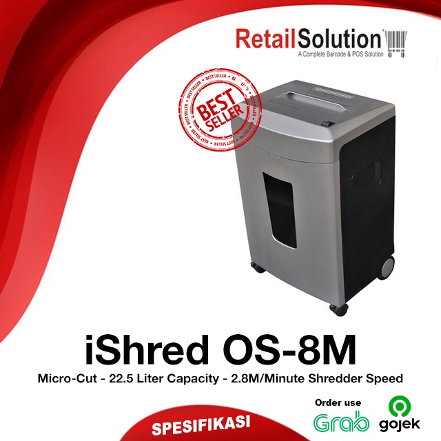 iShred OS-8M Paper Shredder - Mesin Penghancur Kertas CD CC