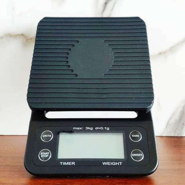 Timbangan digital mini green led Timbangan Kopi Digital 5KG / 0.1GR Timer V60 Drip Coffee Sc orri