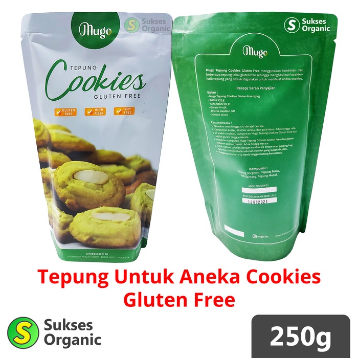 

TERBARU Tepung Premiks Cookies Gluten Free | 250gr | Mugo
