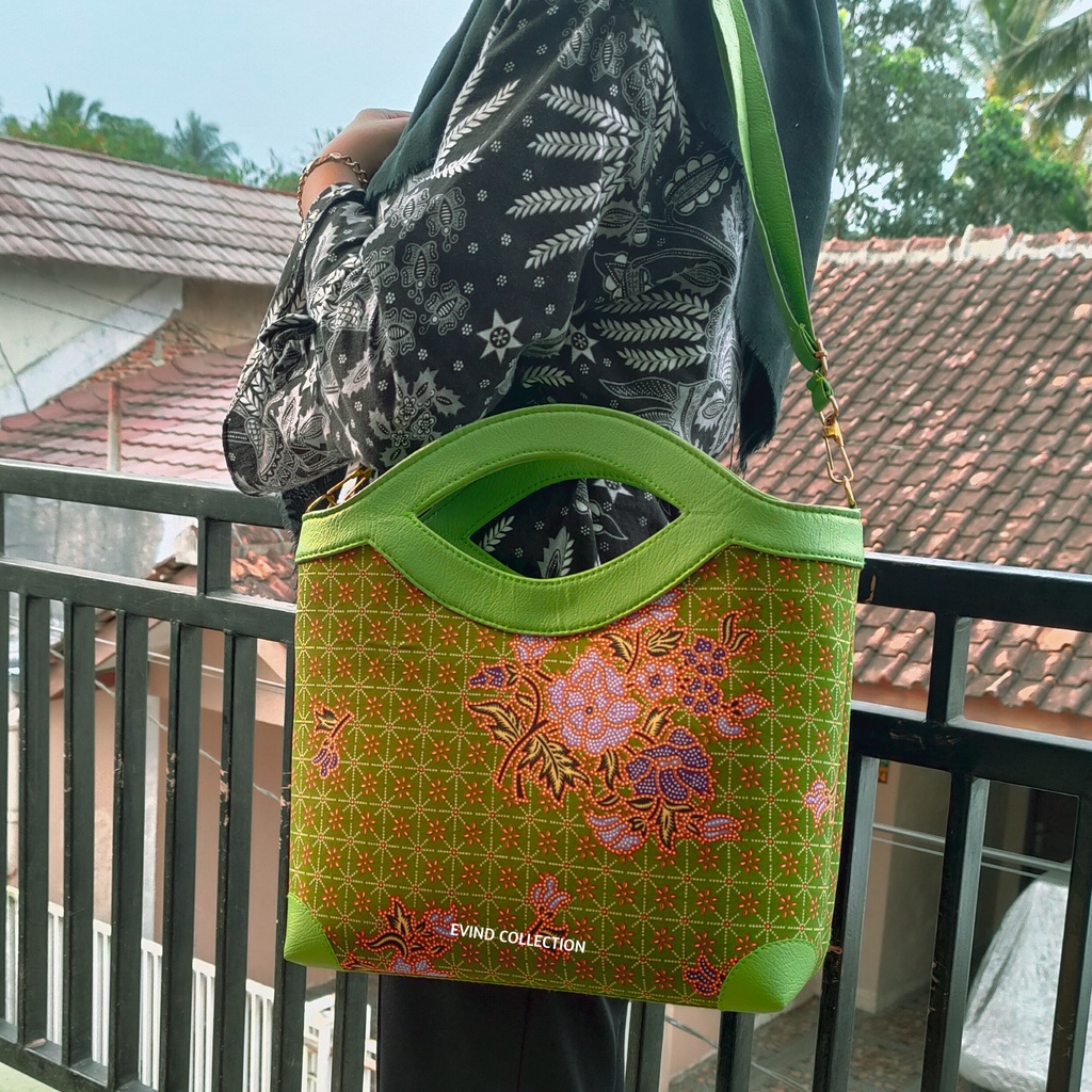 Tas Muslimat Batik NU Model Angel Tas Selempang Muslimah