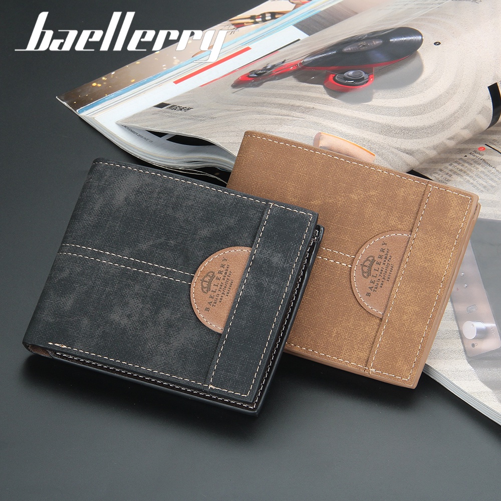 BAELLERRY DR069 Dompet Pria Bahan Kulit PU Leather Premium WATCHKITE WKOS