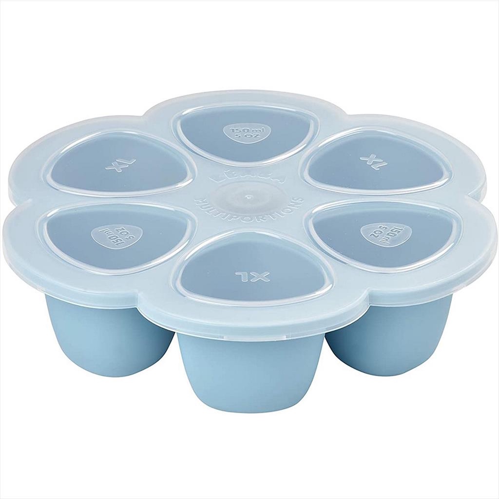 BEABA Silicone Multiportions XL 150 ml 120546 Blue Alat Makan Anak