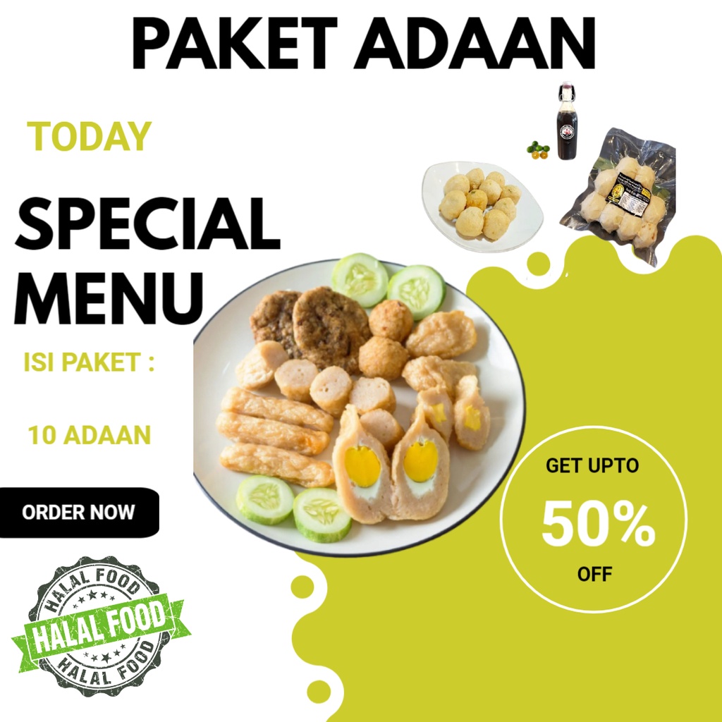 Pempek asli palembang paket 10 adaan empek empek frozen