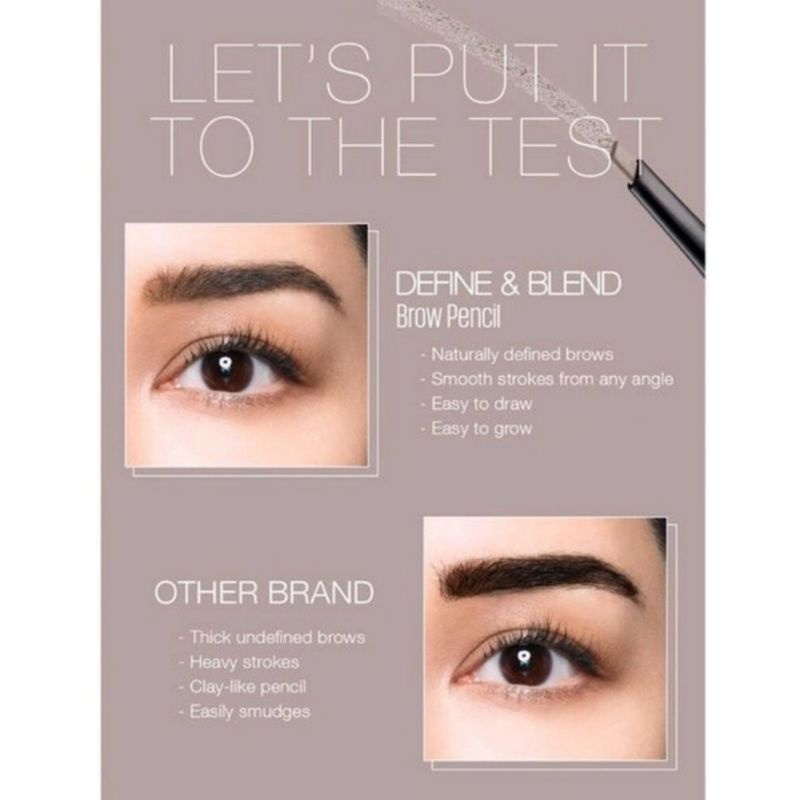 Maybelline Define &amp; Blend Brow Pencil - GREY BROWN (Pensil Alis Mekanik)