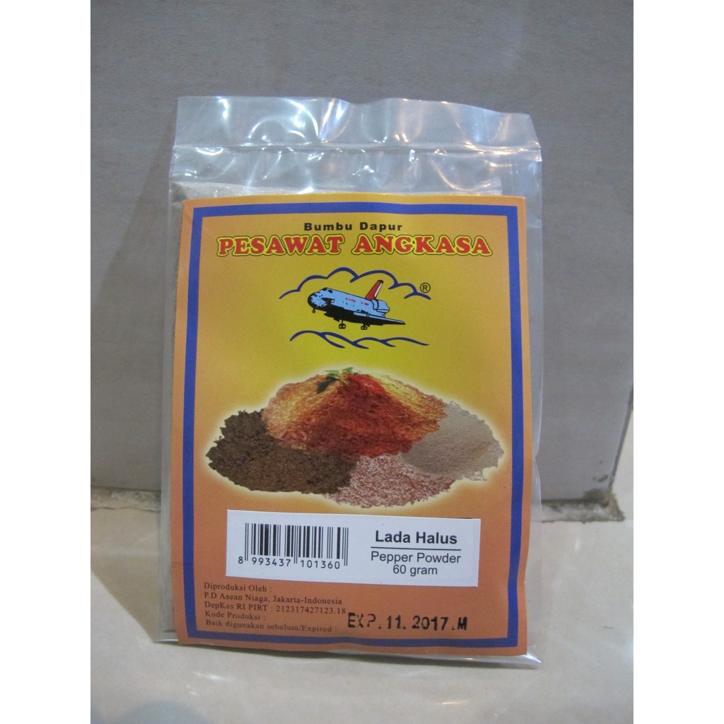 

SACHET BUBUK/BIJI LADA HALUS CAP PESAWAT ANGKASA 60g