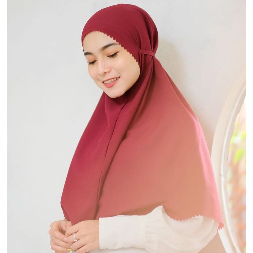 Bergo Tali Maryam Lasercut Daily Hijab Instant Diamond