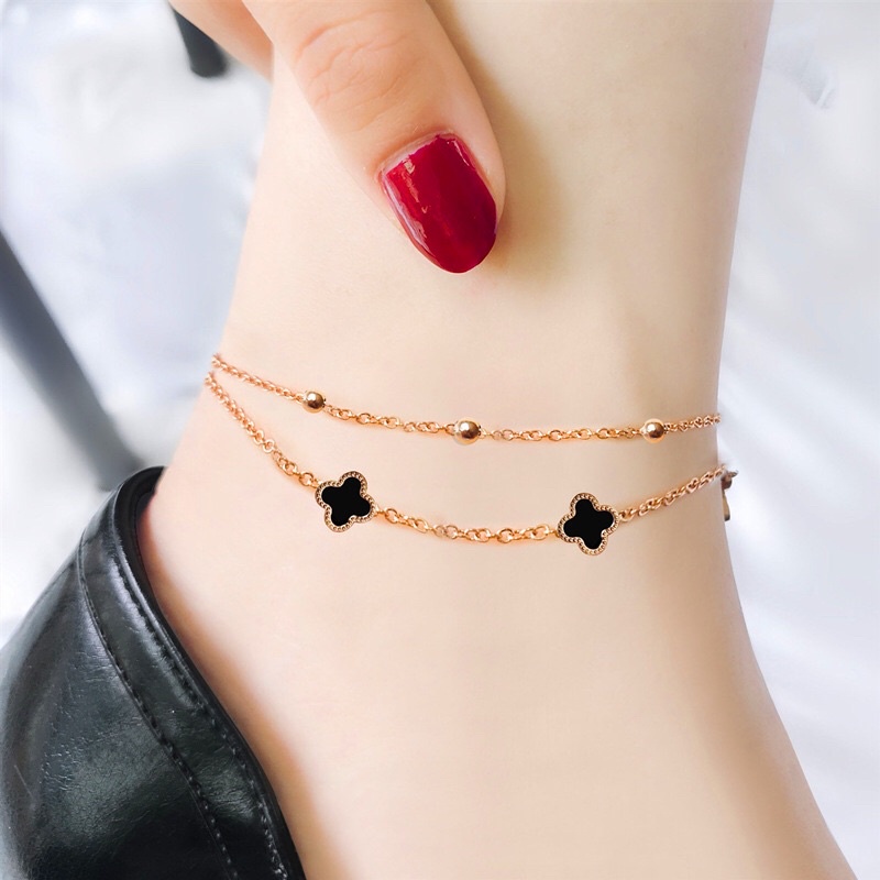 Gelang Titanium Kaki Lv Biji Lada Trending Korea Fashion Vintage Style