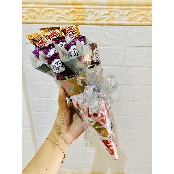 Buket snack uang bentuk cone bouquet murah ultah wisuda annyversary hampers hadiah