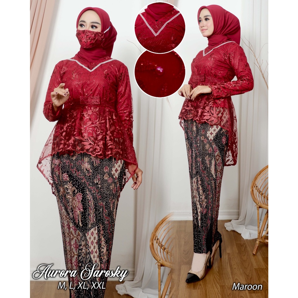 Tunik Srosky / KEBAYA MODERN ORIGINAL TERBARU / KEBAYA PESTA KONDANGAN WISUDA / OUTFIT KEKINIAN