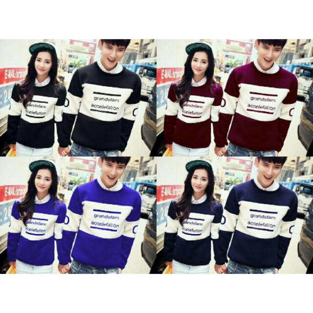 Kaos Couple/Baju Couple Lengan Panjang/Couple Murah