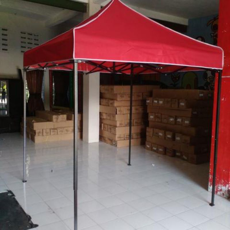 tenda lipat 2x2 warna hijau  kain tebal