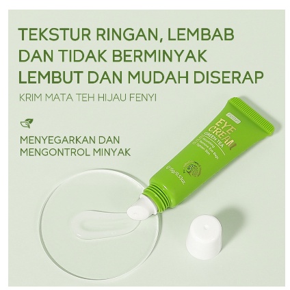 (SATUAN) FENYI NATURAL GREENTEA EYE CREAM 15gr /EYE CREAM GREEN TEA FENYI 15gr /KRIM MATA PANDA /KRIM KERUTAN MATA