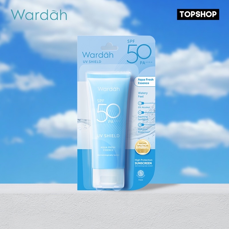 Wardah UV Shield Aqua Fresh Essence 50PA++++ 30ml
