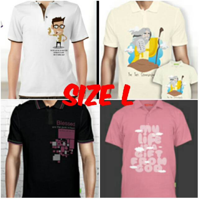 SALE KAOS ROHANI HANDESIGN KERAH
