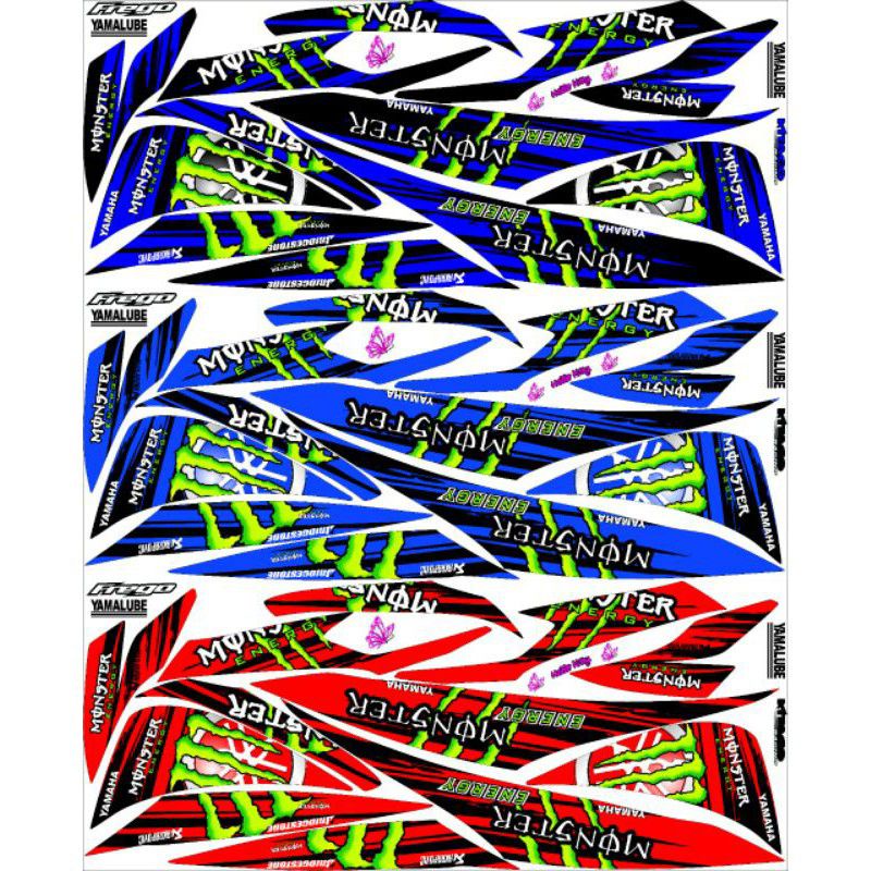 striping monster motor yamaha freego