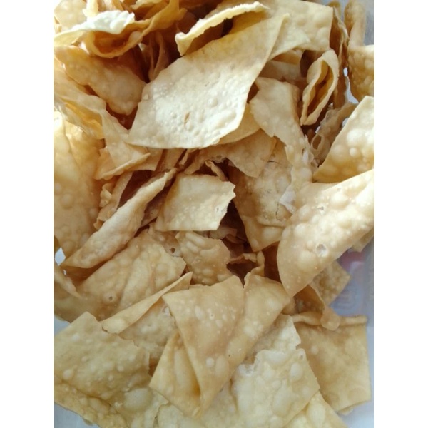 

KERIPIK PANGSIT 250 GRAM/KERIPIK PANGSIT/CEMILAN 2000/SNACK KILOAN CURAH MURAH