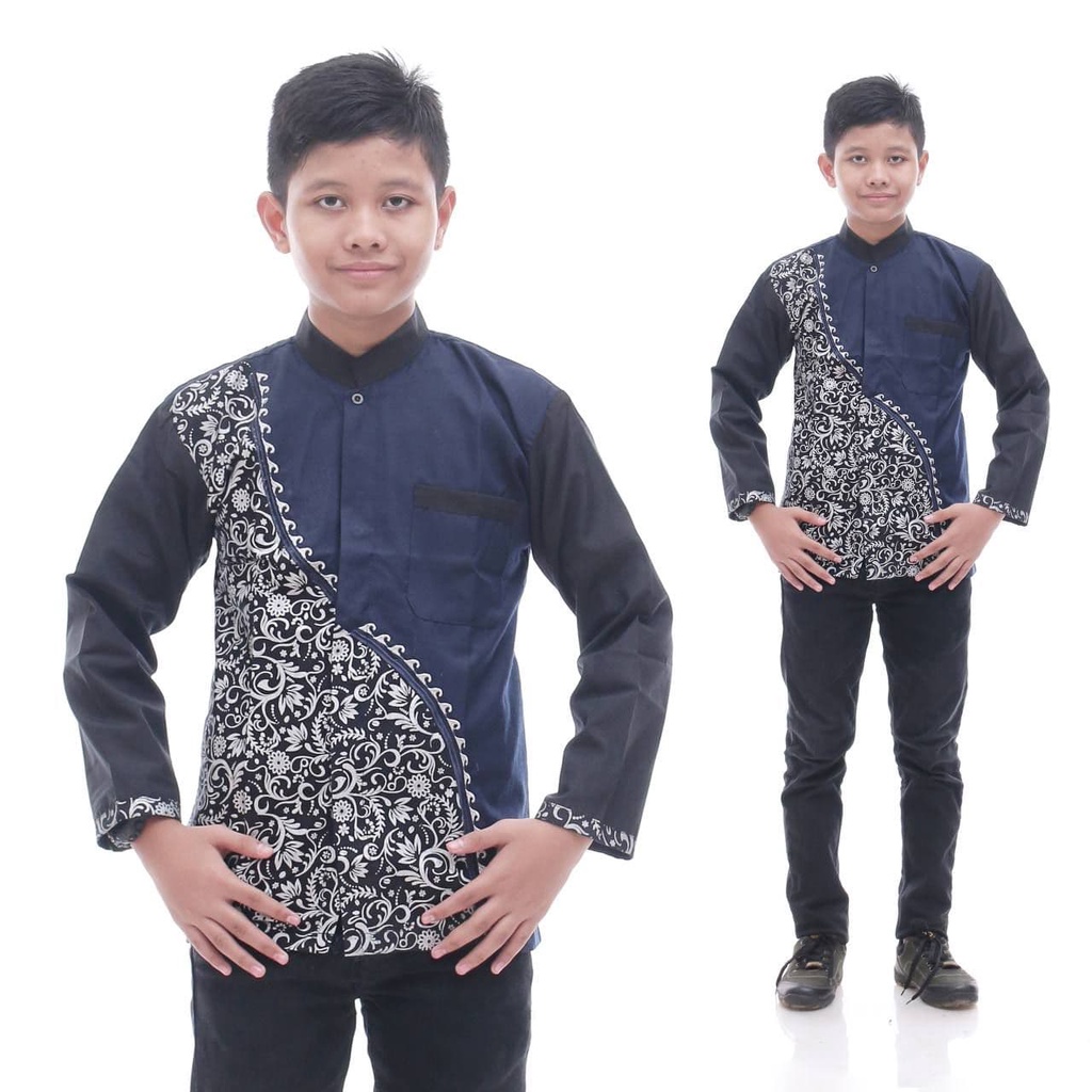 BAJU KOKO ANAK kombinasi anak remaja SD SMP//kurta anak//koko anak terbaru