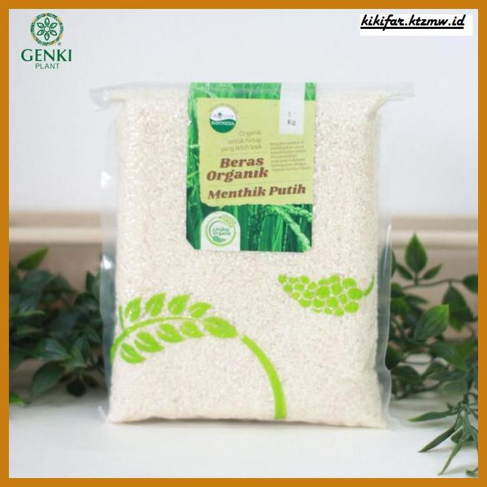 

ANEKA-BERAS- BERAS MENTHIK PUTIH ORGANIK ( LINGKAR ORGANIK) - 1KG -BERAS-SEHAT.