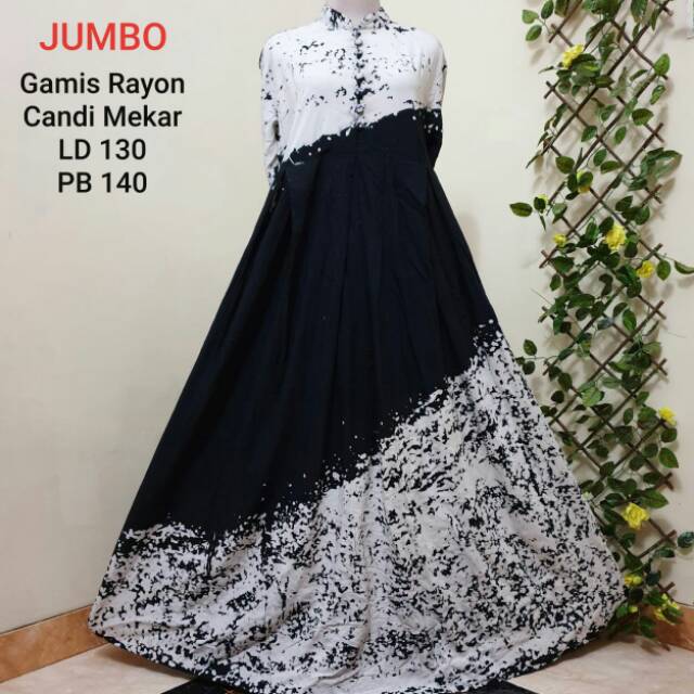 Gamis rayon candi mekar