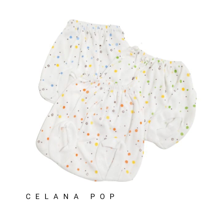 Celana Pop Bayi | Celana Motif Print Isi 3 Pcs
