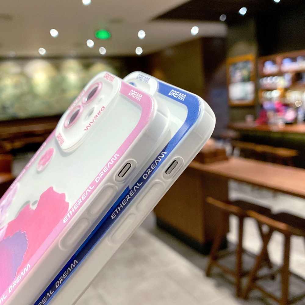 Soft Case Transparan Motif Matahari Terbenam Romantis Untuk iPhone 13 Pro Max 11 12 7 8 Plus Xs XR