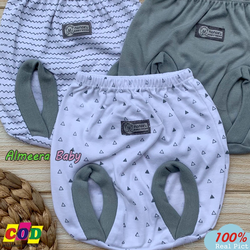 3 PCS Celana POP Bayi Baru Lahir Celana Kacamata Bayi Almeera Baby and Kids