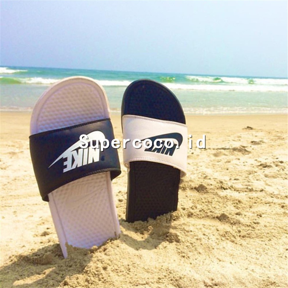 Benassi Just Do It Sandal  Selop  Pria  Original Warna Hitam 