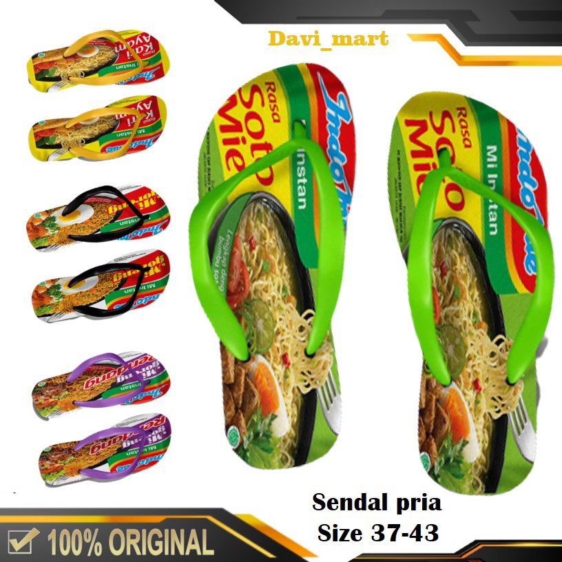 SENDAL SANTAI PRIA SANDAL UNIK PRIA CUSTOM MOTIF MURAH TERBARU IND
