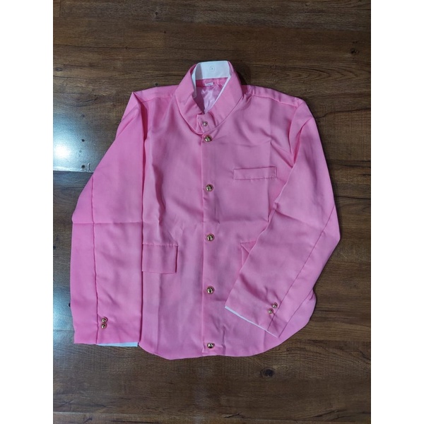 beskap jogja polos/beskap jogja pink