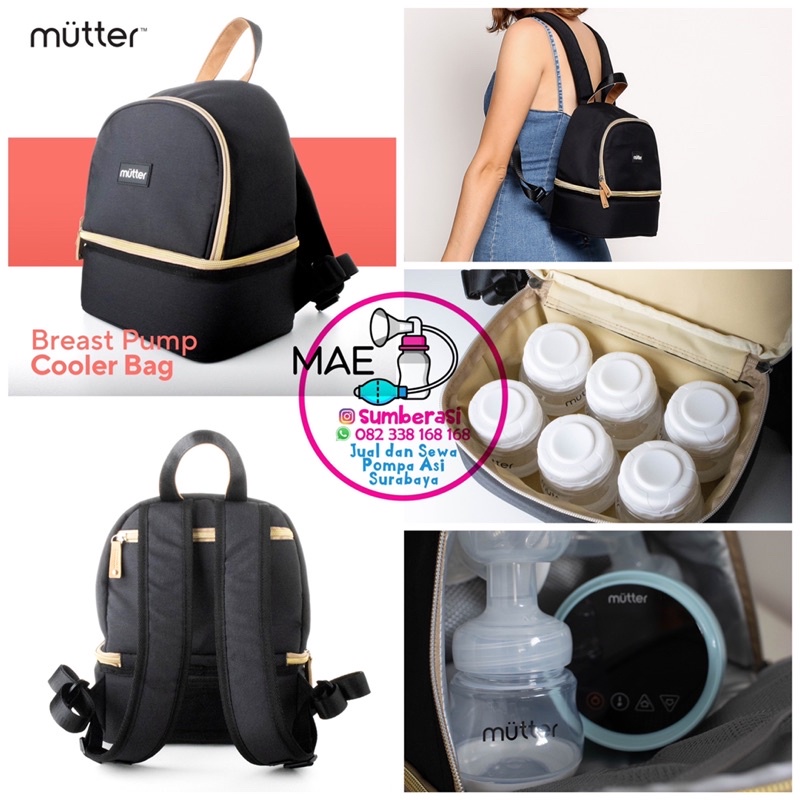 Cooler Bag Mutter Mae Brea / Tas Penyimpanan asi Mutter / Tas Pompa Asi Mutter