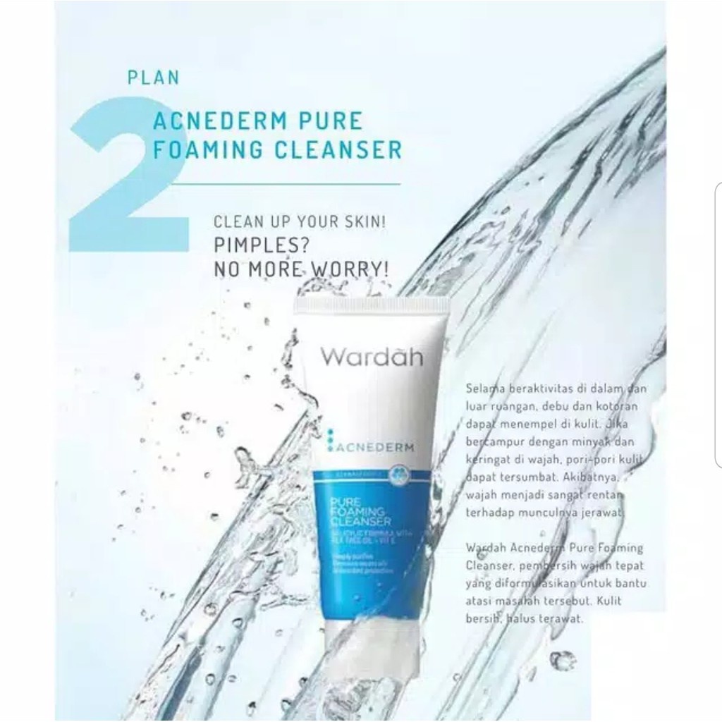 Wardah Acnederm Pure Foaming Cleanser 60ml