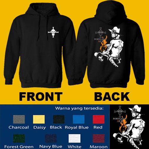 HOODIE COTTON COMBED 30'S ACE ONE PIECE