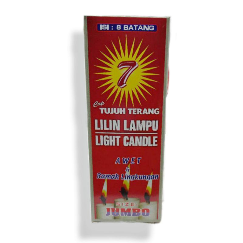 LILIN PUTIH/LILIN CAP 7 TERANG LILIN JUMBO