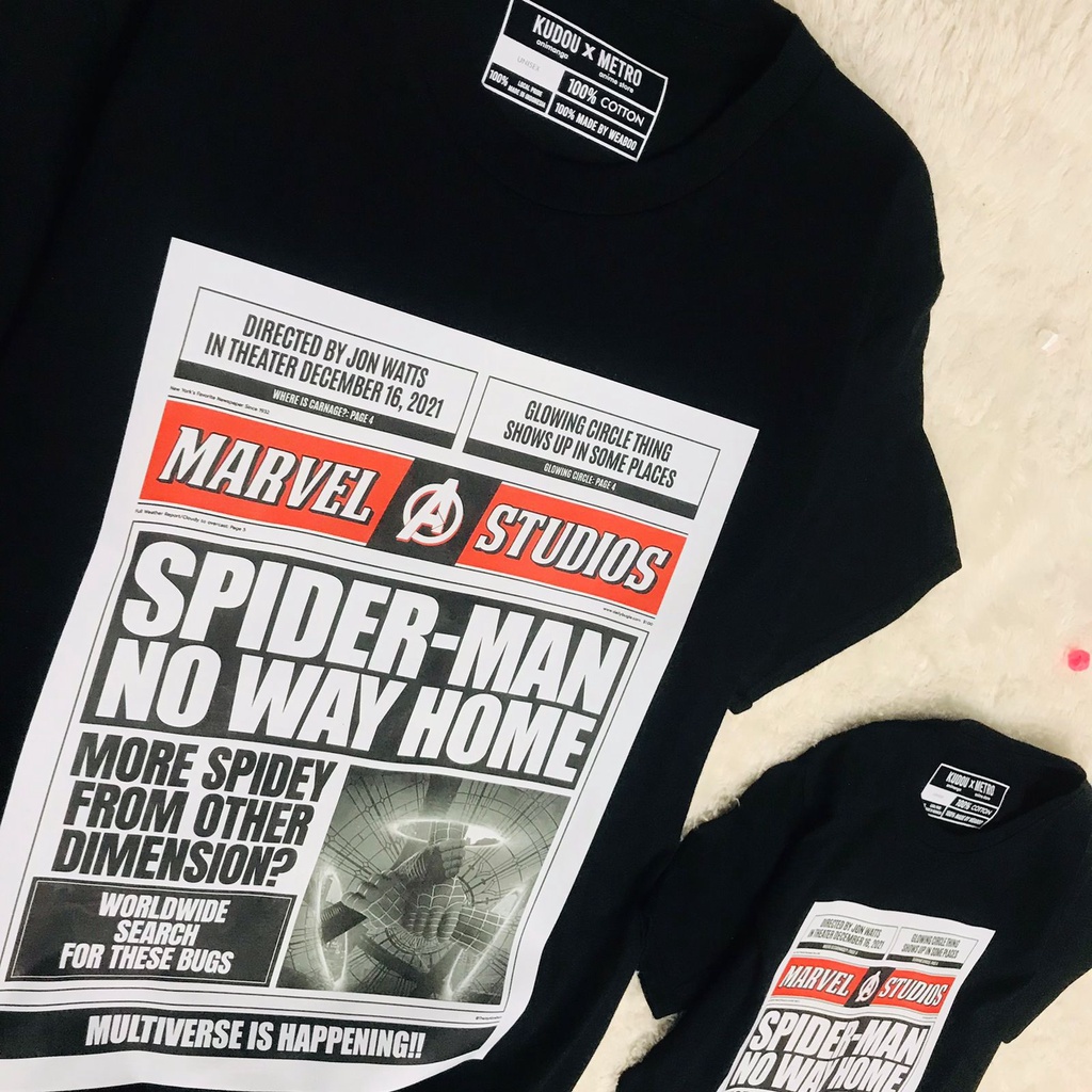 Kaos Spiderman NWH Rumors Premium Unisex