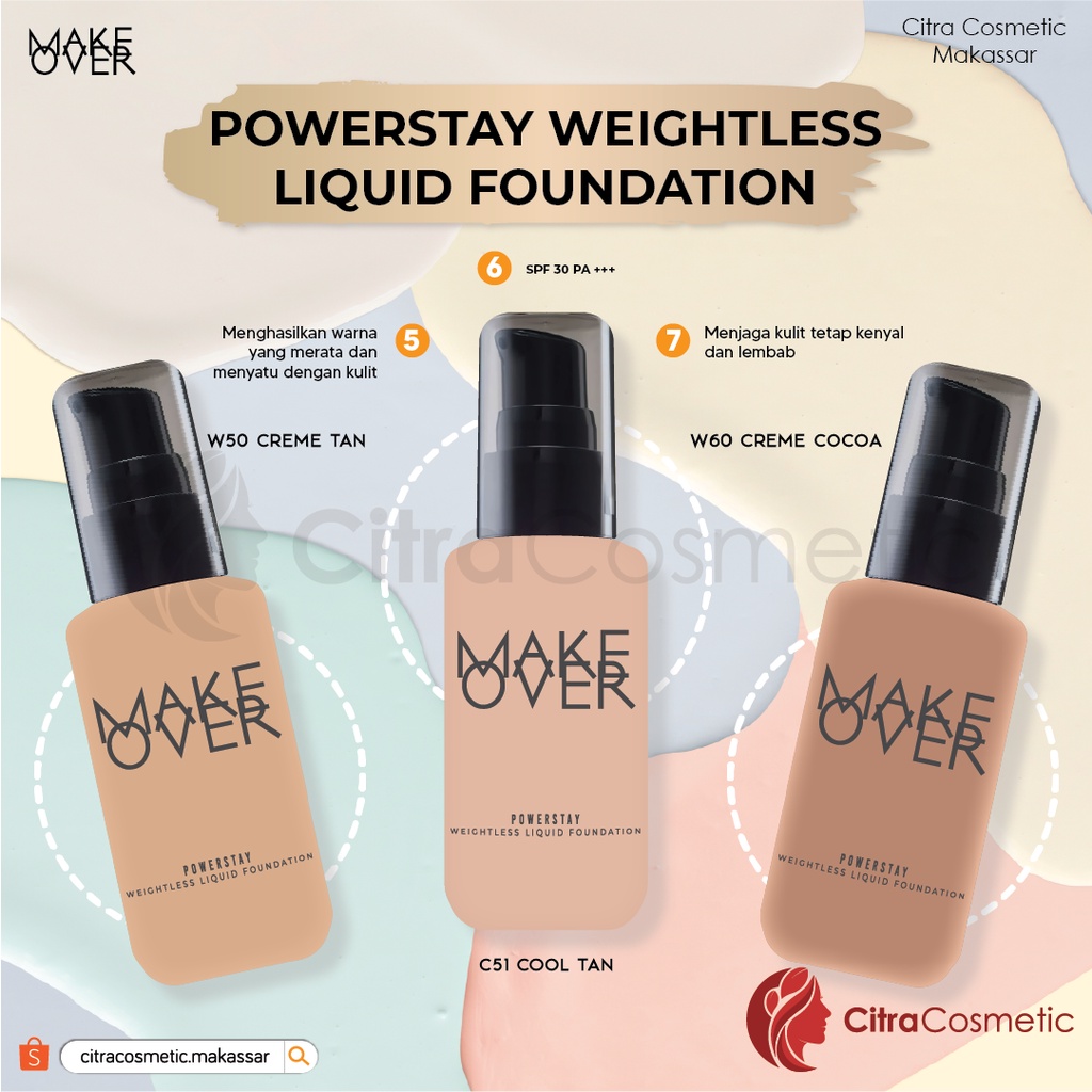 Make Over Powerstay Weightless Liquid Foundation 33Ml