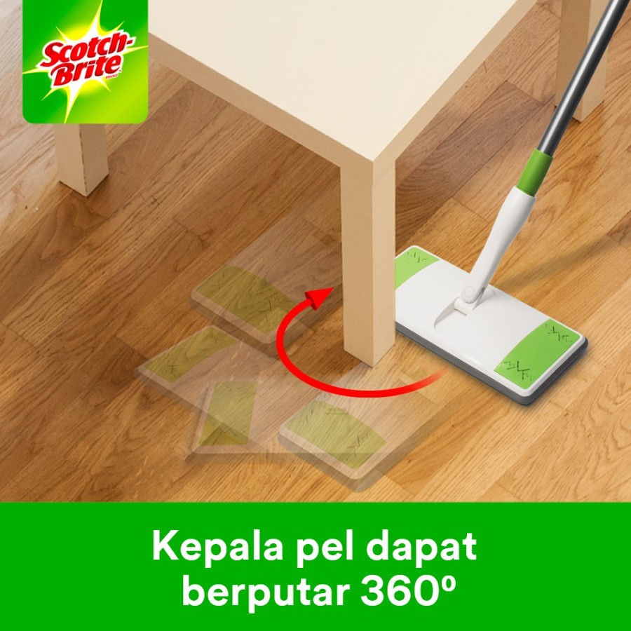 Scotch-Brite 3M Easy Sweeper Plus Starter Kit Lap Pel Sapu Serbaguna Q-600