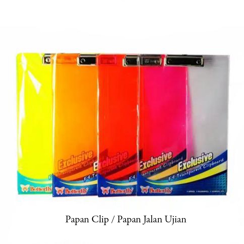 Papan Jalan Papan Klip Alat Ujian bahan Mika Akrilik Papan jalan / clipboard folio/ papan ujian