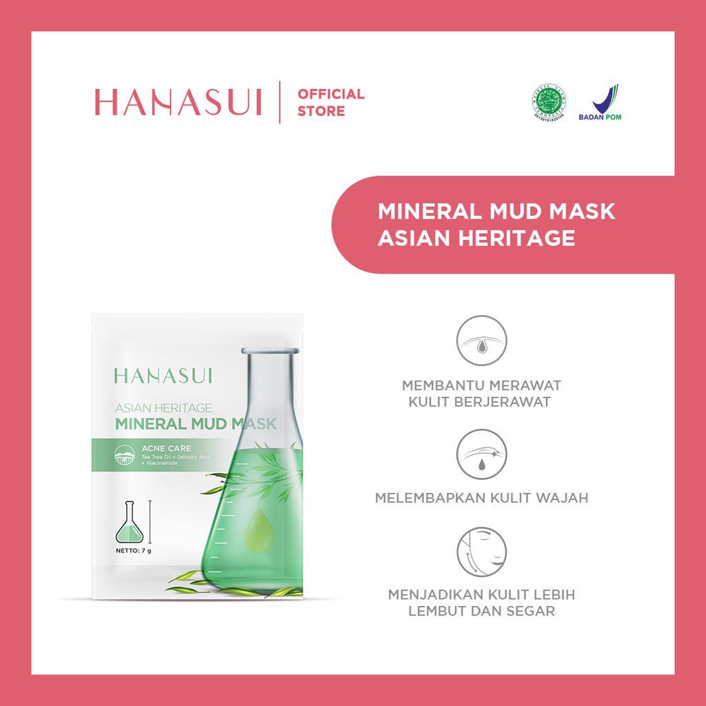 HANASUI MINERAL MUD MASK ASIAN HERTAGE 10GR