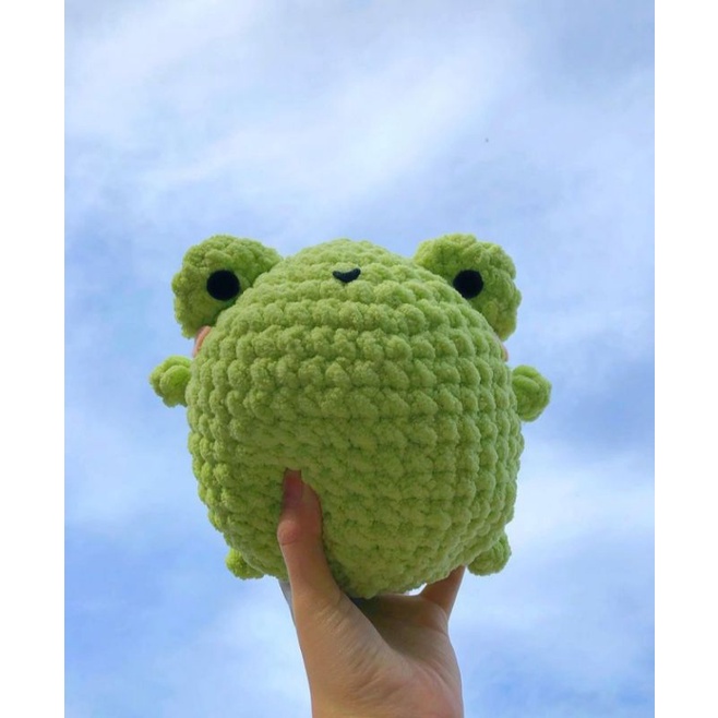 Mini Keroppi Amigurumi | Boneka rajut mini keroppi lucu squishy