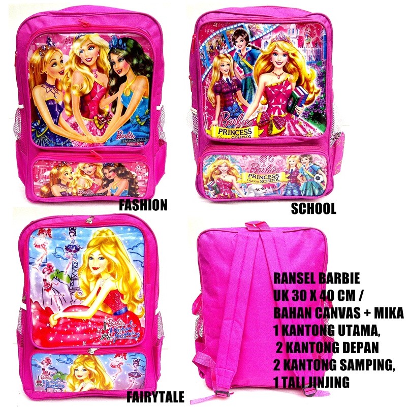 tas ransel anak barbie