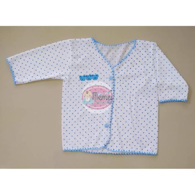 Baju bayi panjang POLKADOT halus lembut perlengkapan bayi lahir