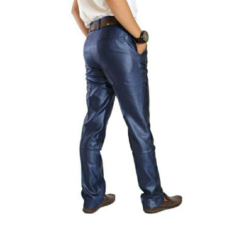 Celana kantor pria Celana Kantor Slimfit Celana Metalik Jumbo ( 38 - 44 )