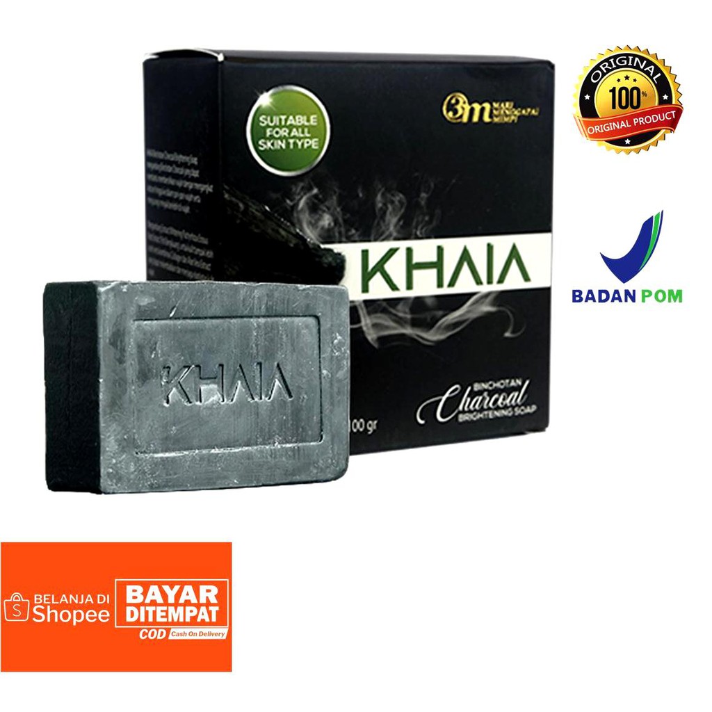 Khaia sabun arang putih binchotan