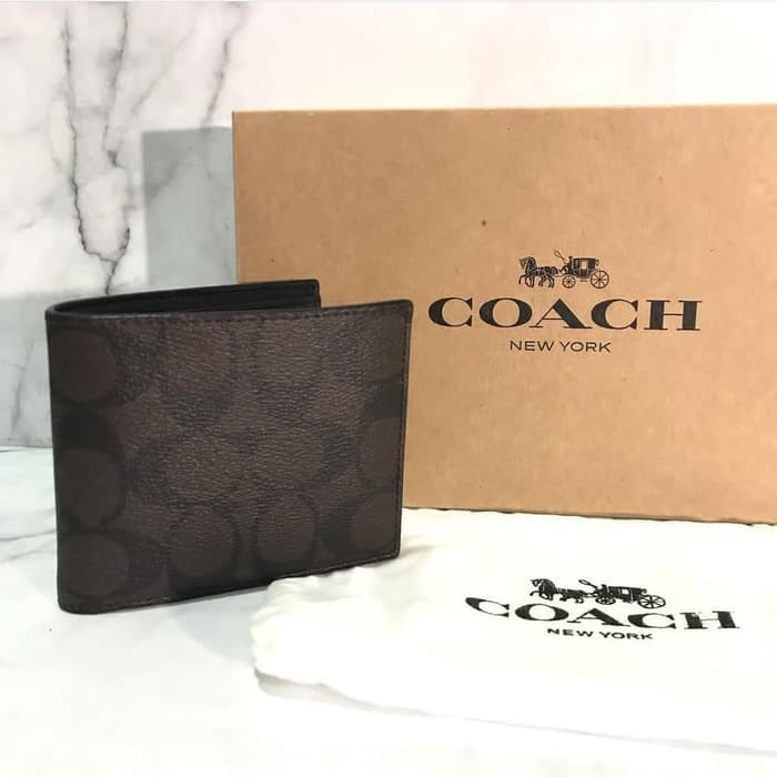 Coach Men Wallet Canvas -