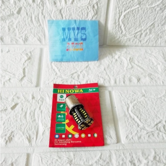 Lampu Stop Rem LED 60 Mata, 2 kaki Strobo Plus Running - Fazzio, Jupiter Mx, Beat Karbu, Mio J, Jupi