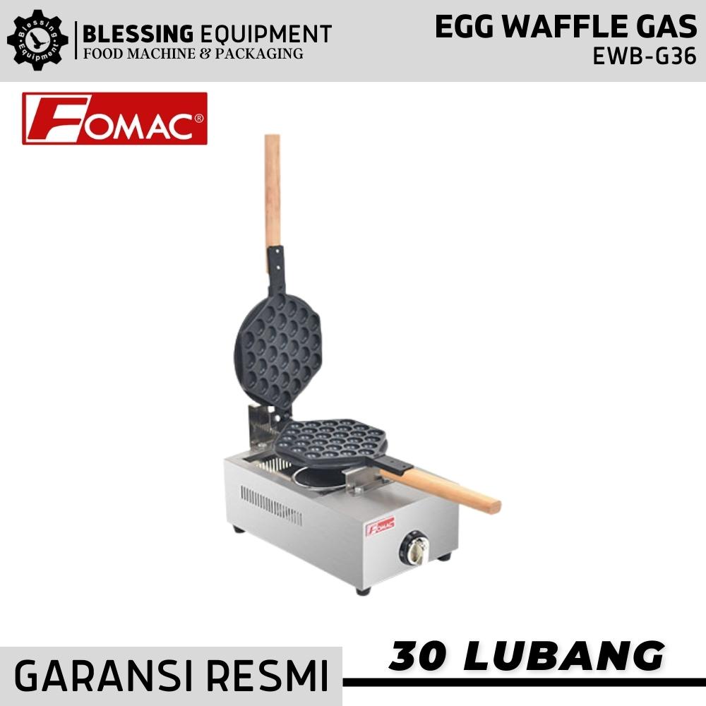 EGG-G36 WAFFLE FOMAC EWB G36 MESIN PEMBUAT TELUR WAFEL GAS 30 LUBANG
